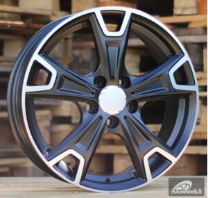 Ratlankis R17x6.5  5X112  ET  38  66.6  FE158  Black Polished Half Matt (MBHM)  For RACIN  (K7)  ()