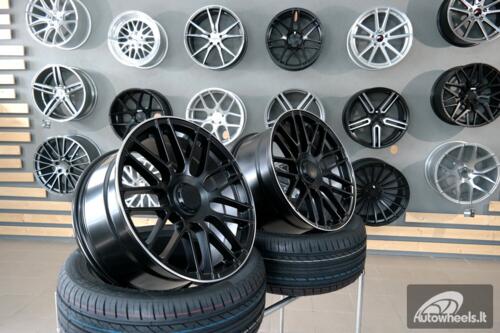 Ratlankis R18x9  5X112  ET  50  66.6  B1268  Black Half Matt+Polished Lip (BLHMPL)  For MER  (P)  (Rear+Front)