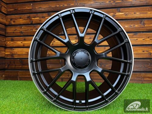 Ratlankis R18x9  5X112  ET  50  66.6  B1268  Black Half Matt+Polished Lip (BLHMPL)  For MER  (P+Z1)  (Rear+Front)