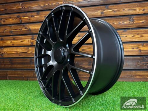 Ratlankis R18x9  5X112  ET  50  66.6  B1268  Black Half Matt+Polished Lip (BLHMPL)  For MER  (P+Z1)  (Rear+Front)