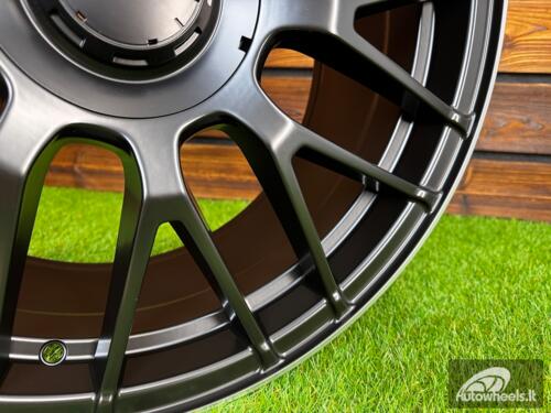 Ratlankis R18x9  5X112  ET  50  66.6  B1268  Black Half Matt+Polished Lip (BLHMPL)  For MER  (P+Z1)  (Rear+Front)