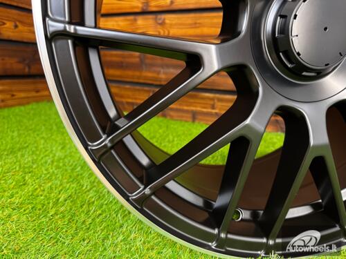 Ratlankis R18x9  5X112  ET  50  66.6  B1268  Black Half Matt+Polished Lip (BLHMPL)  For MER  (P+Z1)  (Rear+Front)