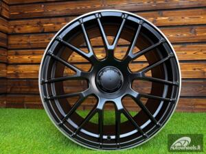 Ratlankis R18x9  5X112  ET  50  66.6  B1268  Black Half Matt+Polished Lip (BLHMPL)  For MER  (P+Z1)  (Rear+Front)