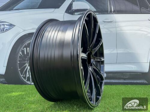 Ratlankis R22x10  5X130  ET  36  84.1  FE236  Black Polished (MB)  For MER  (K7+Z5)  (Style BRABUS)
