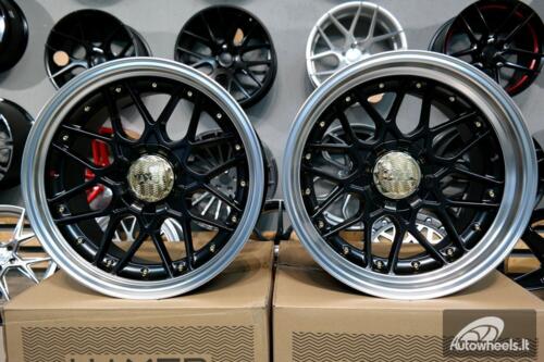 Ratlankis R18x9  10X120/112  ET  20  74.1  HX025  (HX025)  Black Half Matt+Polished Lip (BLHMPL)  For HAXER  (P)  (Front)