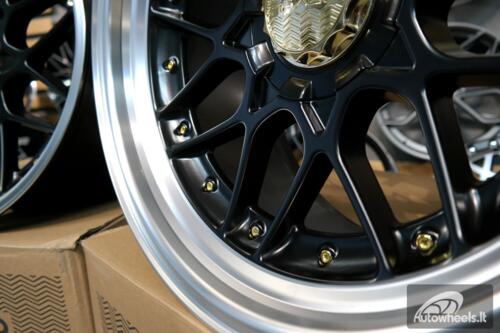 Ratlankis R18x9  10X120/112  ET  20  74.1  HX025  (HX025)  Black Half Matt+Polished Lip (BLHMPL)  For HAXER  (P)  (Front)
