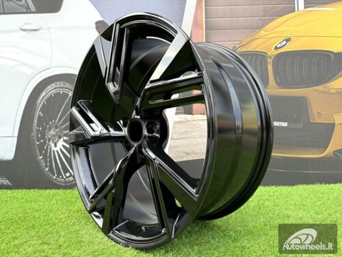 Ratlankis R18x8  5X112  ET  39  66.5  B1571  (IND5452)  Black (BL)  For AUD  (Z5)