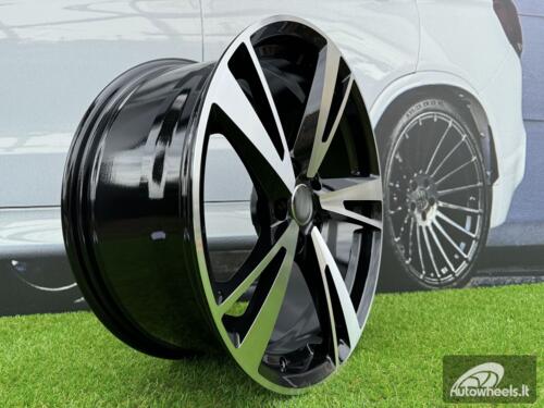 Ratlankis R19x8.5  5X112  ET  40  66.5  I5553  Black Polished (MB)  For AUD  (K7)