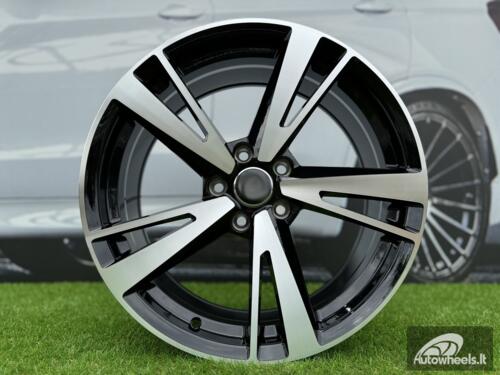 Ratlankis R19x8.5  5X112  ET  40  66.5  I5553  Black Polished (MB)  For AUD  (K7+P2)