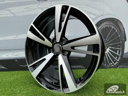 Ratlankis R19x8.5  5X112  ET  40  66.5  I5553  Black Polished (MB)  For AUD  (K7+P2)