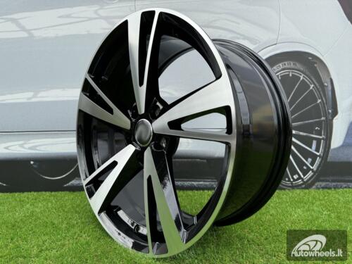 Ratlankis R19x8.5  5X112  ET  40  66.5  I5553  Black Polished (MB)  For AUD  (K7+P2)