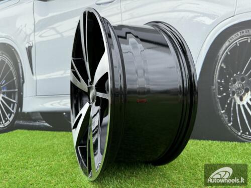 Ratlankis R19x8.5  5X112  ET  40  66.5  I5553  Black Polished (MB)  For AUD  (K7+P2)