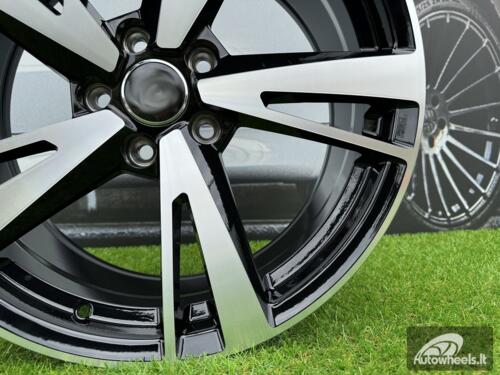 Ratlankis R19x8.5  5X112  ET  40  66.5  I5553  Black Polished (MB)  For AUD  (K7+P2)