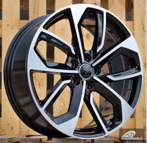 Ratlankis R19x8  5X112  ET  49  57.1  3S5979  Black Polished (MB)  For AUD  (K4)  (HYBRID FORGED New Model)