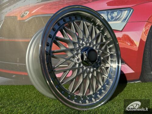 Ratlankis R13x6  8X100/108  ET  25  67.1  BY479  (LU247)  Silver+Polished Lip (SP)  For RACIN  (P1)  (BBS Style)