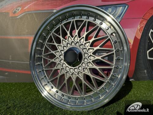 Ratlankis R13x6  8X100/108  ET  25  67.1  BY479  (LU247)  Silver+Polished Lip (SP)  For RACIN  (R+P1)  (BBS Style)