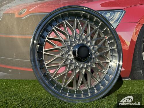 Ratlankis R13x6  8X100/108  ET  25  67.1  BY479  (LU247)  Silver+Polished Lip (SP)  For RACIN  (R+P1)  (BBS Style)
