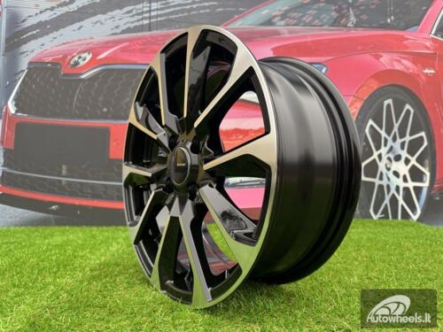 Ratlankis R15x6  4X100  ET  40  60.1  L1666  Black Polished (MB)  For RACIN  (Z5+Z6)