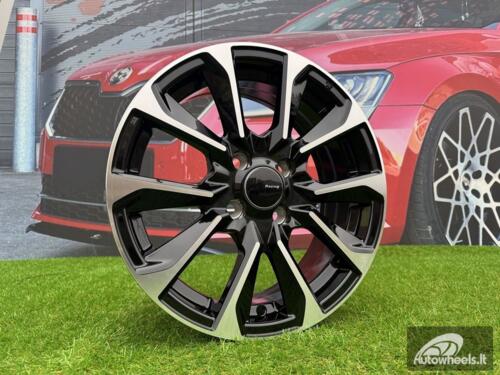 Ratlankis R15x6  4X100  ET  40  60.1  L1666  Black Polished (MB)  For RACIN  (Z5+Z6)