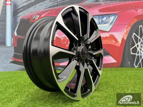 Ratlankis R15x6  4X100  ET  40  60.1  L1666  Black Polished (MB)  For RACIN  (Z5+Z6)