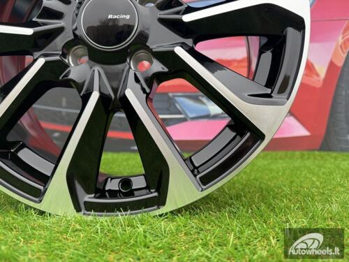 Ratlankis R15x6  4X100  ET  40  60.1  L1666  Black Polished (MB)  For RACIN  (Z5+Z6)