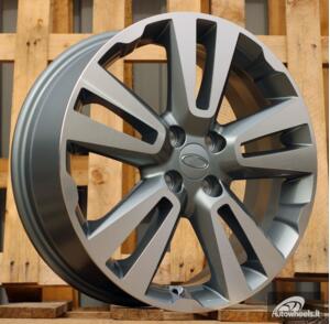 Ratlankis R17x6.5  4X100  ET  43  60.1  L2093  Grey Polished (MG)  For RACIN  (K3)