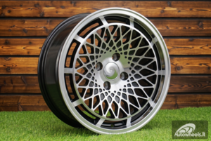 Ratlankis R15x8  4X100  ET  25  73.1  LU519  Black Polished (MB)  For RACIN  (P1)