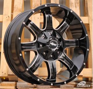 Ratlankis R20x9  10X139/150  ET  0  110.1  LU901  Black (BL)  For 4X4  (K3)  (Milling)