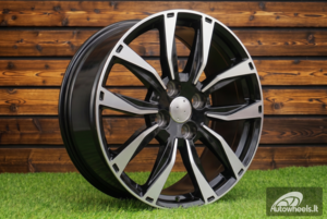 Ratlankis R15x6  4X100  ET  45  60.1  SW301  Black Polished (MB)  For RACIN  (P1)