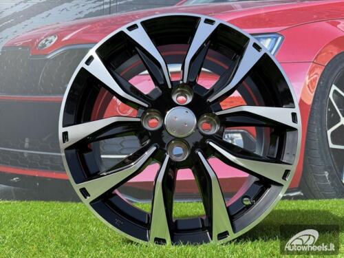 Ratlankis R15x6  4X100  ET  45  60.1  SW301  Black Polished (MB)  For RACIN  (P1)