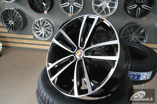 Ratlankis R17x7  5X112  ET  45  57.1  B5287  (IN5396)  Black Polished (MB)  For VW  (P1)  ()