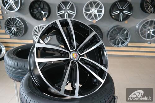 Ratlankis R17x7  5X112  ET  45  57.1  B5287  (IN5396)  Black Polished (MB)  For VW  (P1)  ()