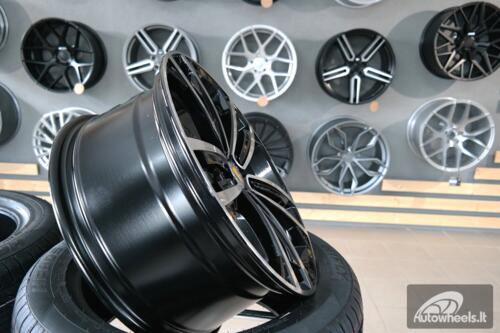 Ratlankis R17x7  5X112  ET  45  57.1  B5287  (IN5396)  Black Polished (MB)  For VW  (P1)  ()