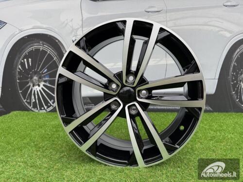 Ratlankis R17x7  5X112  ET  45  57.1  B5287  (IN5396)  Black Polished (MB)  For VW  (P2)  ()