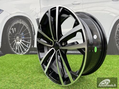 Ratlankis R17x7  5X112  ET  45  57.1  B5287  (IN5396)  Black Polished (MB)  For VW  (P2)  ()