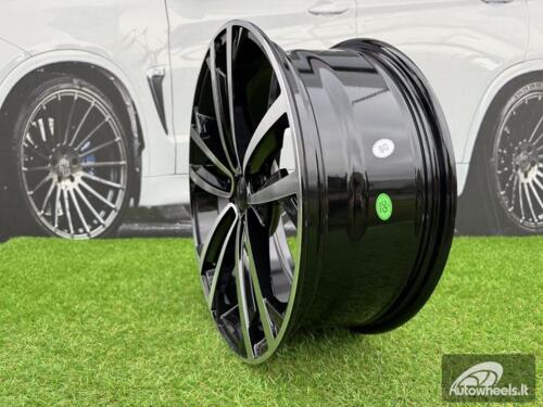 Ratlankis R17x7  5X112  ET  45  57.1  B5287  (IN5396)  Black Polished (MB)  For VW  (P2)  ()