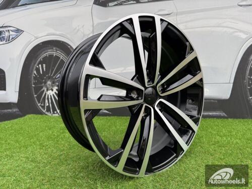 Ratlankis R17x7  5X112  ET  45  57.1  B5287  (IN5396)  Black Polished (MB)  For VW  (P2)  ()