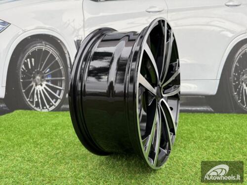 Ratlankis R17x7  5X112  ET  45  57.1  B5287  (IN5396)  Black Polished (MB)  For VW  (P2)  ()