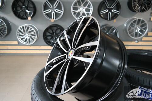 Ratlankis R17x7  5X112  ET  45  57.1  B5287  (IN5396)  Black Polished (MB)  For VW  (P2)  ()