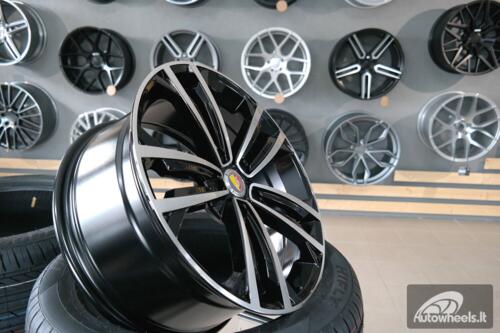 Ratlankis R17x7  5X112  ET  45  57.1  B5287  (IN5396)  Black Polished (MB)  For VW  (P2)  ()