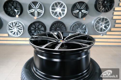 Ratlankis R17x7  5X112  ET  45  57.1  B5287  (IN5396)  Black Polished (MB)  For VW  (P2)  ()