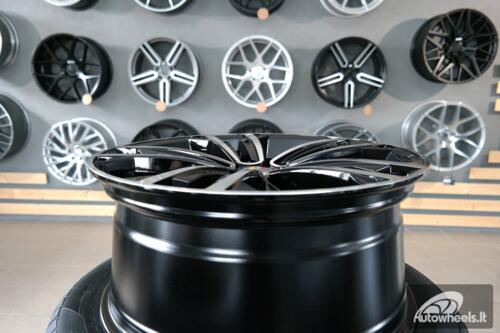 Ratlankis R17x7  5X112  ET  45  57.1  B5287  (IN5396)  Black Polished (MB)  For VW  (P2)  ()