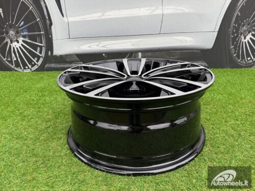 Ratlankis R17x7  5X112  ET  45  57.1  B5287  (IN5396)  Black Polished (MB)  For VW  (P2+Z4)  ()