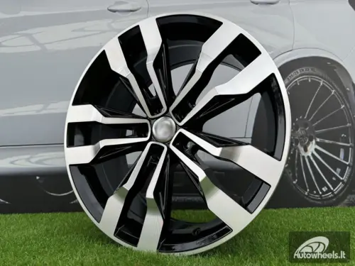 Ratlankis R20x8.5  5X112  ET  38  57.1  B5333  (IN5389)  Black Polished (MB)  For VW  (Z5+K8+Z6+Z4)