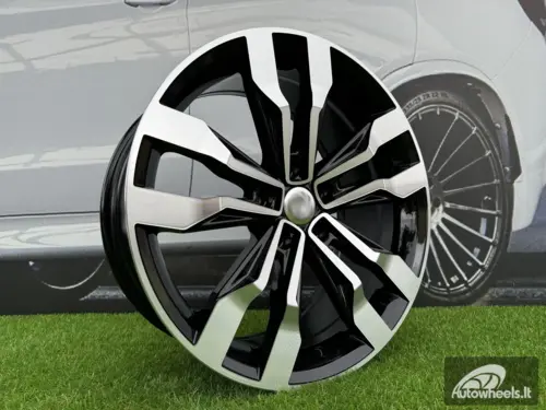 Ratlankis R20x8.5  5X112  ET  38  57.1  B5333  (IN5389)  Black Polished (MB)  For VW  (Z5+K8+Z6+Z4)