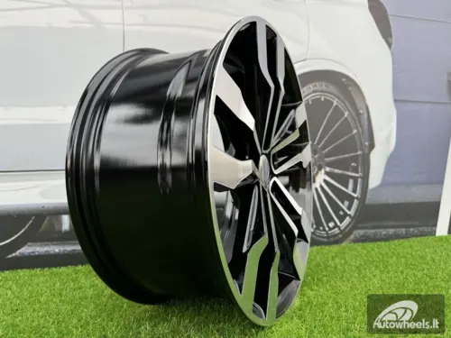 Ratlankis R20x8.5  5X112  ET  38  57.1  B5333  (IN5389)  Black Polished (MB)  For VW  (Z5+K8+Z6+Z4)