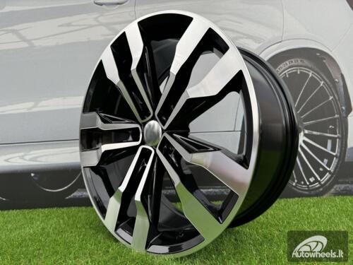 Ratlankis R20x8.5  5X112  ET  38  57.1  B5333  (IN5389)  Black Polished (MB)  For VW  (Z5+M)