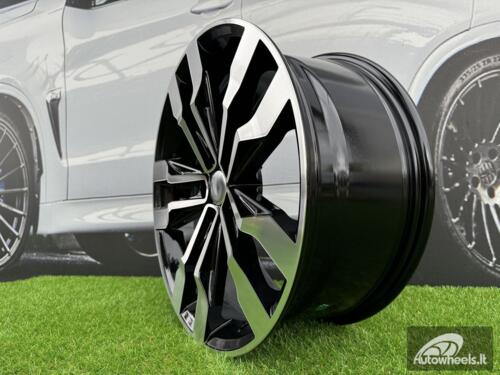 Ratlankis R20x8.5  5X112  ET  38  57.1  B5333  (IN5389)  Black Polished (MB)  For VW  (Z5+M)
