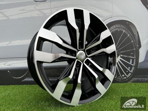 Ratlankis R20x8.5  5X112  ET  38  57.1  B5333  (IN5389)  Black Polished (MB)  For VW  (Z5+M)