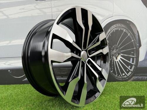 Ratlankis R20x8.5  5X112  ET  38  57.1  B5333  (IN5389)  Black Polished (MB)  For VW  (Z5+M)
